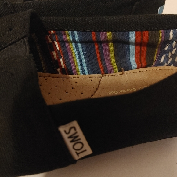TOMS classic slip on shoes Alpargata Heritage Canvas Size 6.5 - Picture 7 of 7